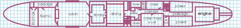 Arnold's Nautilus - main deck plan