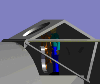 The wheelhouse in retracted position