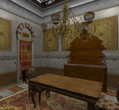 Toward the port side.