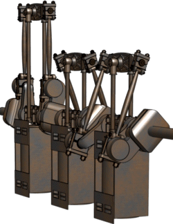 The three engines, looking forward